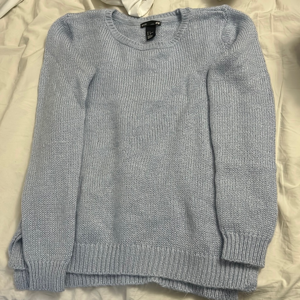H&M Light Blue Soft Basic Sweater